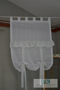 FIRANA SZARFA ROLETKA shabby FALBANKA szelki kropki