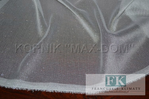 TKANINA MATERIAŁ FIRANA MARKIZETA tiul DIAMENT BIEL 300 cm TKANINA MATERIAŁ FIRANA MARKIZETA tiul DIAMENT BIEL 300 cm