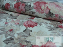 ! TKANINA *METRAŻ MATERIAŁ PROWANSJA kwiaty ptak LOFT mix wz