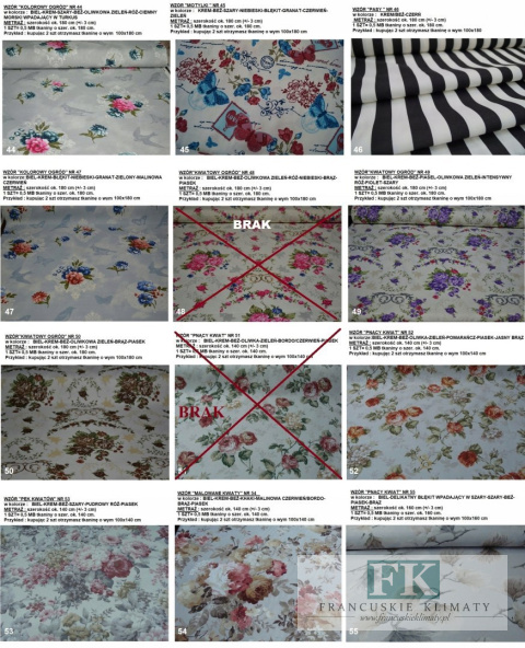 ! TKANINA *METRAŻ MATERIAŁ PROWANSJA kwiaty ptak LOFT mix wz