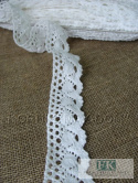 METRAŻ PROWANSJA KORONKA BAWEŁNIANA BIEL wys 3 cm