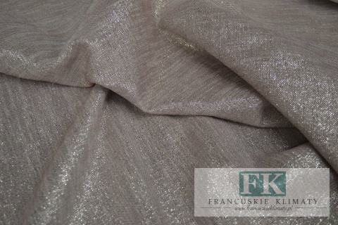 TKANINA Materiał ZASŁONY obrusy GLAMOUR GLANS 280 RÓŻ