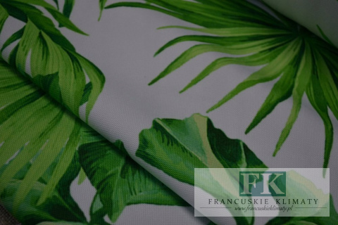 ! TKANINAMateriał ZASŁONY obrusy liście MONSTERA szer 160