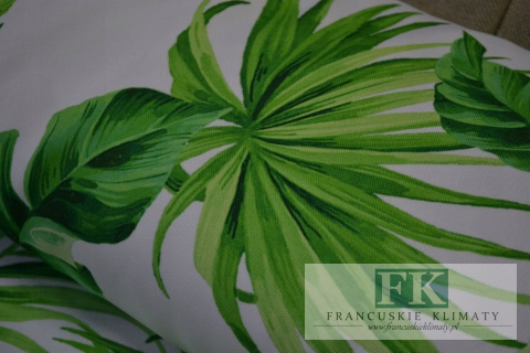 ! TKANINAMateriał ZASŁONY obrusy liście MONSTERA szer 160