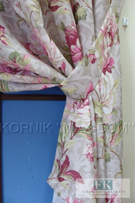SZYCIE ZASŁONA BOK 160 kwiaty MIX WZORÓW bawełna