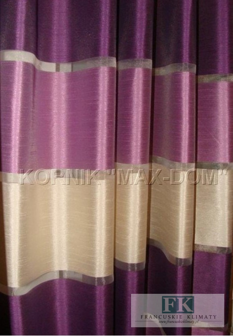 TKANINA zasłonowa pasy szer 160 cm 3 kolory materi