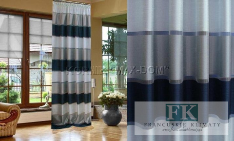 TKANINA zasłonowa pasy szer 160 cm 3 kolory materi