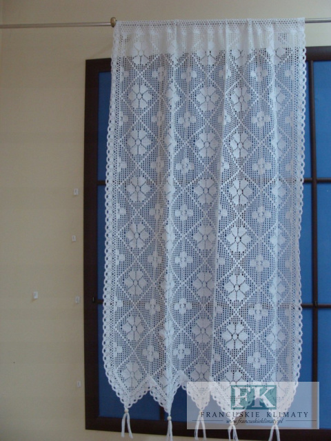*ZASŁONA gotowa babcine robótki BAWEŁNA 90x150 b