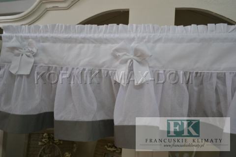 ZAZDROSTKA FALBANA margines prowansja 45 cm firan
