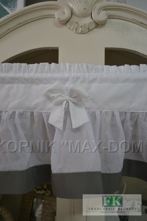 ZAZDROSTKA FALBANA margines prowansja 45 cm firan