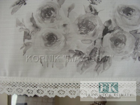 ZAZDROSTKA róża NATURA KORONKA KREM 30 cm metraż