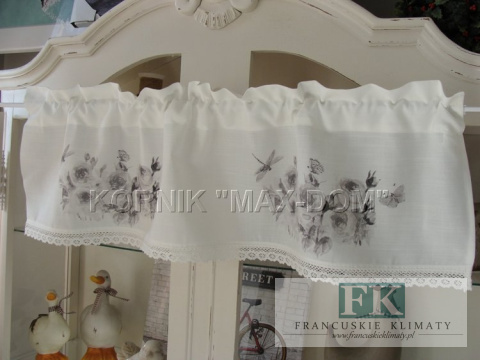 ZAZDROSTKA róża NATURA KORONKA KREM 30 cm metraż