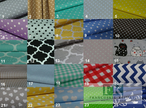 ZAZDROSTKA shabby prowansja BAWEŁNA falbana kokard