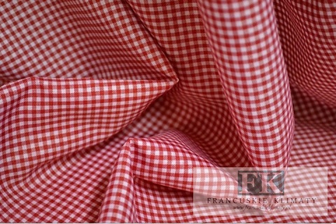 Zazdrostka lambrekin shabby bawełna kratka wzory