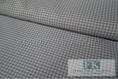 Zazdrostka lambrekin shabby bawełna kratka wzory