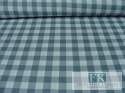 TKANINA Lniany materiał OBRUSY ZASŁONY szer 170 kratka kol