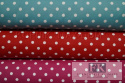 TKANINA *METRAŻ MATERIAŁ PROWANSJA GROSZKI KROPKI 1cm kolo