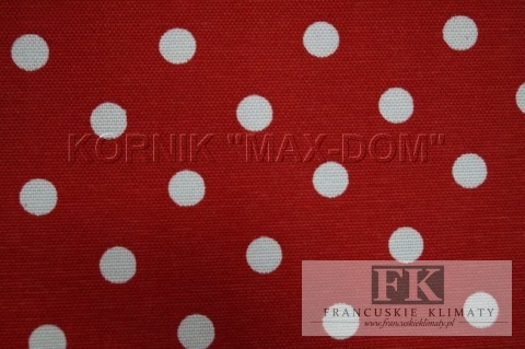 TKANINA *METRAŻ MATERIAŁ PROWANSJA GROSZKI KROPKI 1cm kolo
