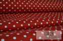 TKANINA *METRAŻ MATERIAŁ PROWANSJA GROSZKI KROPKI 1cm kolo