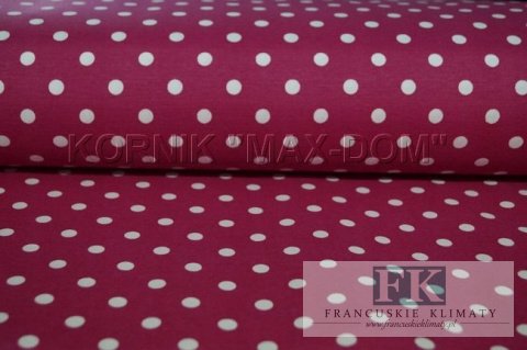TKANINA *METRAŻ MATERIAŁ PROWANSJA GROSZKI KROPKI 1cm kolo