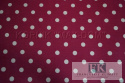 TKANINA *METRAŻ MATERIAŁ PROWANSJA GROSZKI KROPKI 1cm kolo