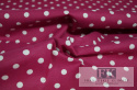 TKANINA *METRAŻ MATERIAŁ PROWANSJA GROSZKI KROPKI 1cm kolo