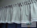 *VINTAGE SHABBY KPL lambrekin boki szarfa koronka