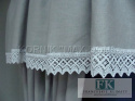 *VINTAGE SHABBY KPL lambrekin boki szarfa koronka
