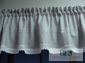 *VINTAGE SHABBY KPL lambrekin boki szarfa koronka