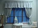 *VINTAGE SHABBY KPL lambrekin boki szarfa koronka