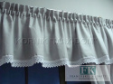 *VINTAGE SHABBY KPL lambrekin boki szarfa koronka