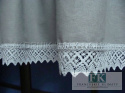 *VINTAGE SHABBY KPL lambrekin boki szarfa koronka