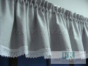 *VINTAGE SHABBY KPL lambrekin boki szarfa koronka