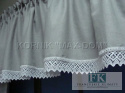 *VINTAGE SHABBY KPL lambrekin boki szarfa koronka