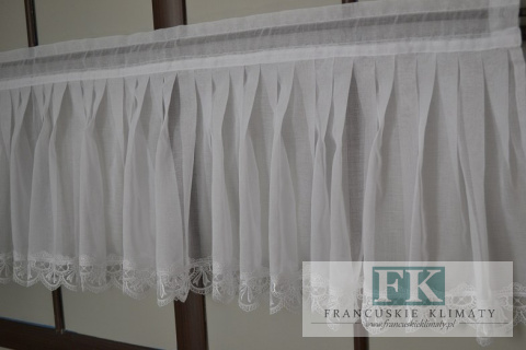ZAZDROSTKA PLISKI firana prowansja shabby vintage