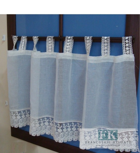 ZAZDROSTKA ZAZDROSKA 45 CM BATYST GIPIURA BIEL KRE