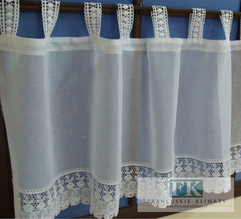 ZAZDROSTKA ZAZDROSKA 45 CM BATYST GIPIURA BIEL KRE