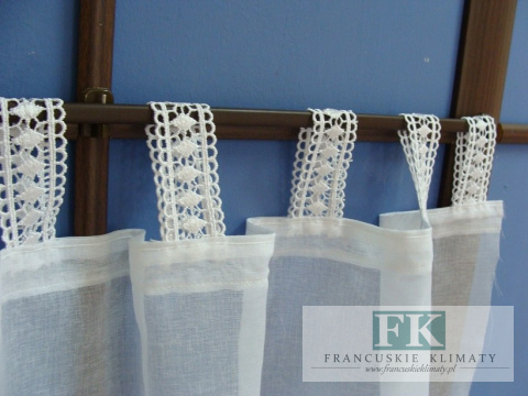 ZAZDROSTKA ZAZDROSKA 45 CM BATYST GIPIURA BIEL KRE