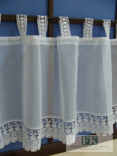 ZAZDROSTKA ZAZDROSKA 45 CM BATYST GIPIURA BIEL KRE