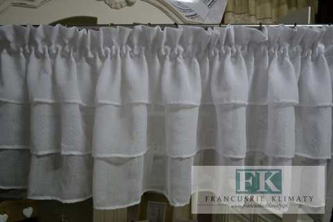 ZAZDROSTKA zazdroska lambrekin shabby BATYST falba