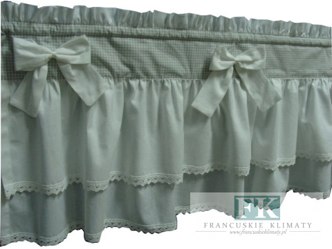 Zazdrostka zazdroska shabby bawełna kratka kropki