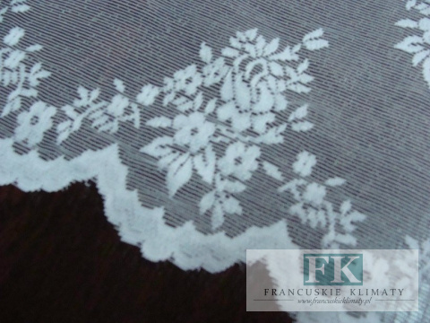 TKANINA SHABBY METRAŻ materiał tiul żakard ROSA 150 i 175