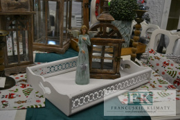 Strona główna WYSTRÓJ , WYPOSAŻENIE WSZYSTKIE TACA drewniana BIAŁA 47 CM DEKORACYJNA SHABBY CHIC PROWANSJA