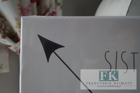 OBRAZ NA PŁÓTNIE 50 X 40 SISTER TOGETHER PROWANSJA SHABBY płótno CUDO