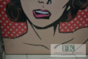 OBRAZ NA PŁÓTNIE 70X70 W STYLU POPART PIN UP RETRO