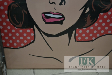 OBRAZ NA PŁÓTNIE 70X70 W STYLU POPART PIN UP RETRO