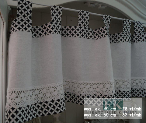 ZAZDROSTKA ZAZDROSKA NA SZELKACH , BAWEŁNA 100% WYS 40 CM , MAROKO CZARNE