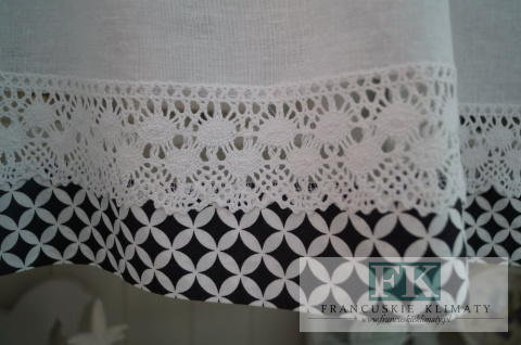 ZAZDROSTKA ZAZDROSKA NA SZELKACH , BAWEŁNA 100% WYS 40 CM , MAROKO CZARNE