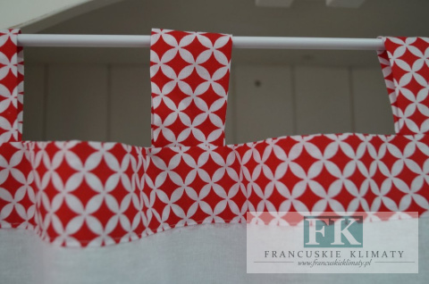 ZAZDROSTKA ZAZDROSKA NA SZELKACH , BAWEŁNA 100% WYS 40 CM , MAROKO CZERWONE