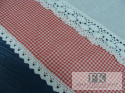ZAZDROSTKA ZAZDROSKA W TUNEL , BAWEŁNA 100% WYS 60 CM KRATKA PEPITKA CZERWONA